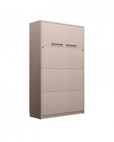 Lit escamotable vertical 160×200 cm taupe DELUXE | Mobili & Co