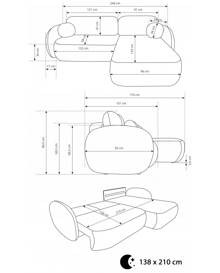 CANAPÉ D’ANGLE STRATTON™ – Modernité, robustesse et confort absolu réunis dans un canapé d’exception.
