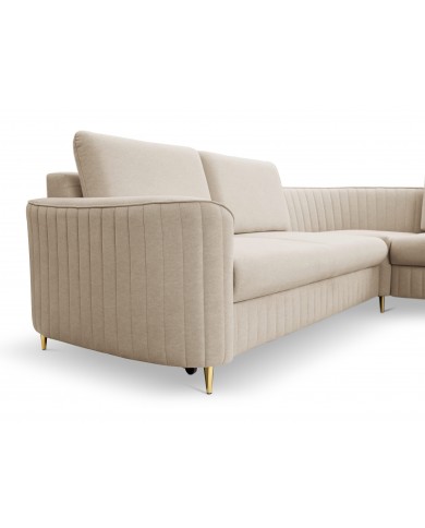 ORPHEO VELUTTO™ – CANAPÉ D’ANGLE PRESTIGE AVEC COUCHAGE INTÉGRÉ & STYLE GLAMOUR