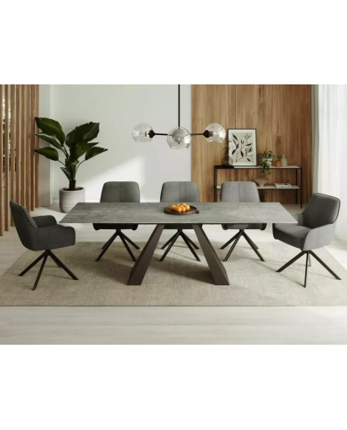 TABLE EXTENSIBLE SALVADOR CERAMICA – FORCE MINÉRALE & ÉLÉGANCE INTELLIGENTE