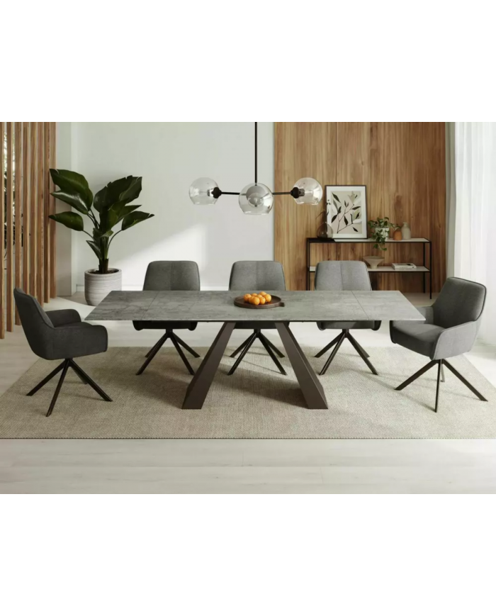 TABLE EXTENSIBLE SALVADOR CERAMICA – FORCE MINÉRALE & ÉLÉGANCE INTELLIGENTE
