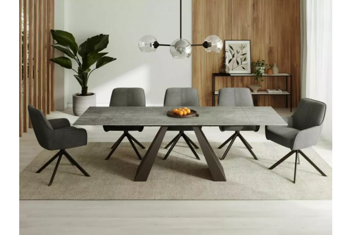 TABLE EXTENSIBLE SALVADOR CERAMICA – FORCE MINÉRALE & ÉLÉGANCE INTELLIGENTE