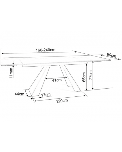 TABLE EXTENSIBLE SALVADOR CERAMICA – FORCE MINÉRALE & ÉLÉGANCE INTELLIGENTE