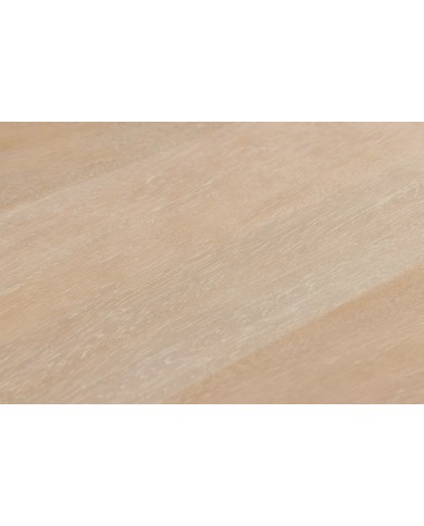 Commode 4 portes 170 cm avec reliefs 3D en bois de manguier blanchi Neoforma