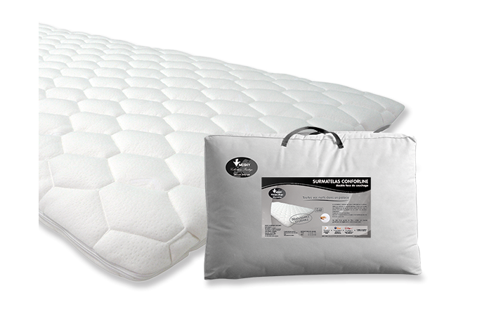 Surmatelas Double plateaux Piqués Viscoélastique 7 cm CONFORLINE