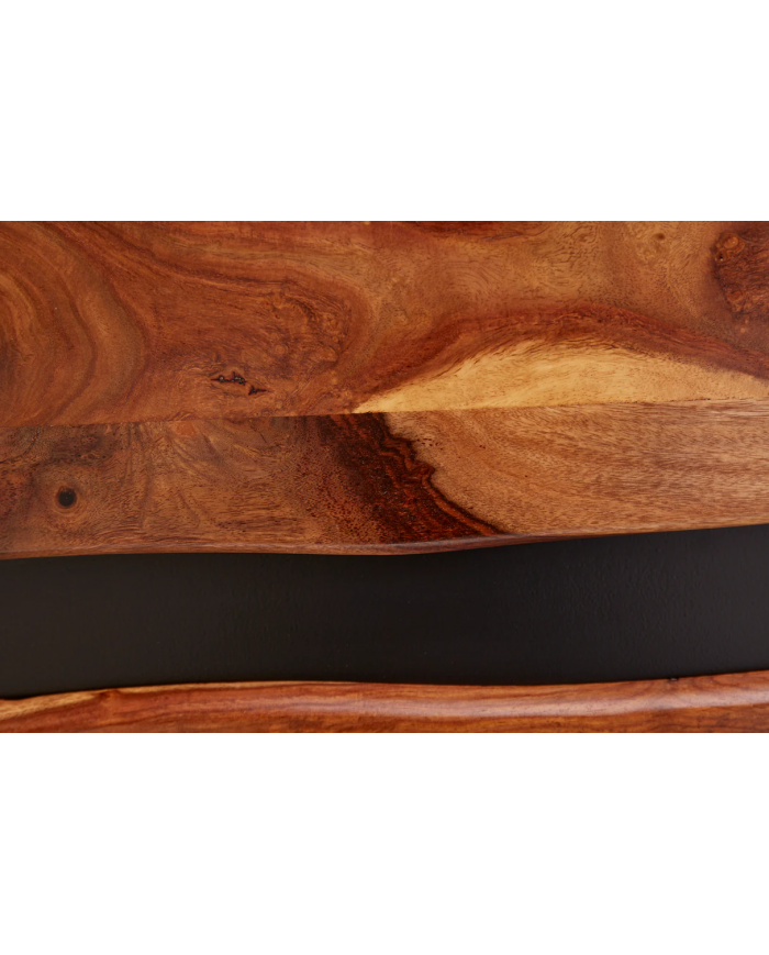 Meuble TV 2 portes 160 cm en bois massif de seesham & métal Sierra Wood
