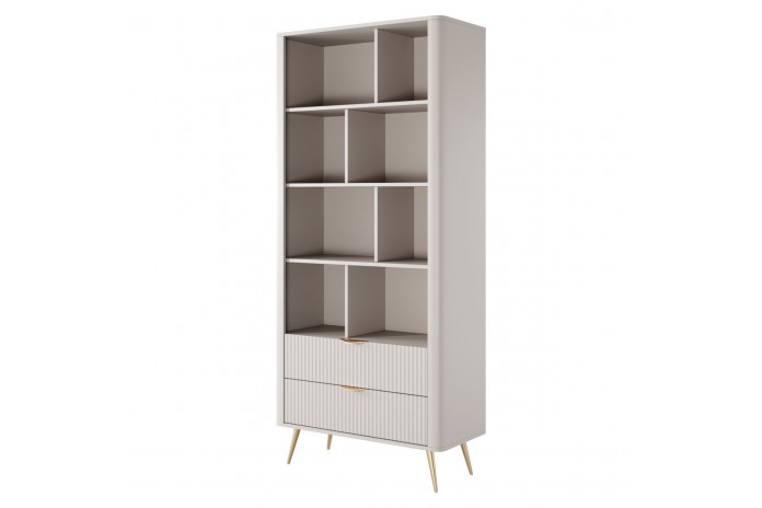 Bibliothèque avec double tiroirs 89 cm Lanty
