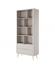 Bibliothèque avec double tiroirs 89 cm Lanty