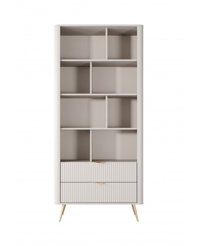 Bibliothèque avec double tiroirs 89 cm Lanty