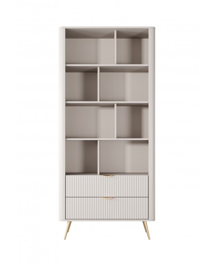 Bibliothèque avec double tiroirs 89 cm Lanty