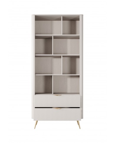 Bibliothèque avec double tiroirs 89 cm Lanty