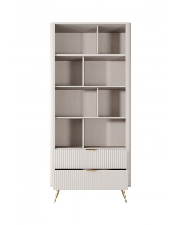 Bibliothèque avec double tiroirs 89 cm Lanty