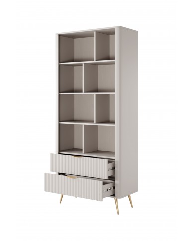 Bibliothèque avec double tiroirs 89 cm Lanty