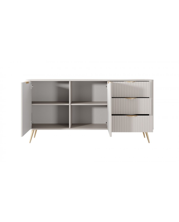 Commode Design 2 portes 3 tiroirs 160 cm LANTY