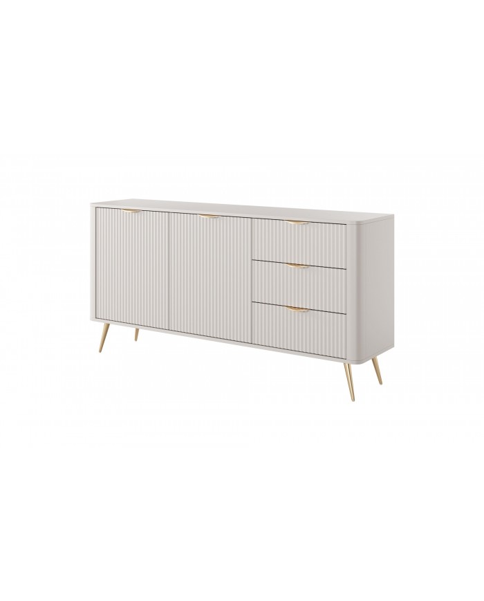 Commode Design 2 portes 3 tiroirs 160 cm LANTY