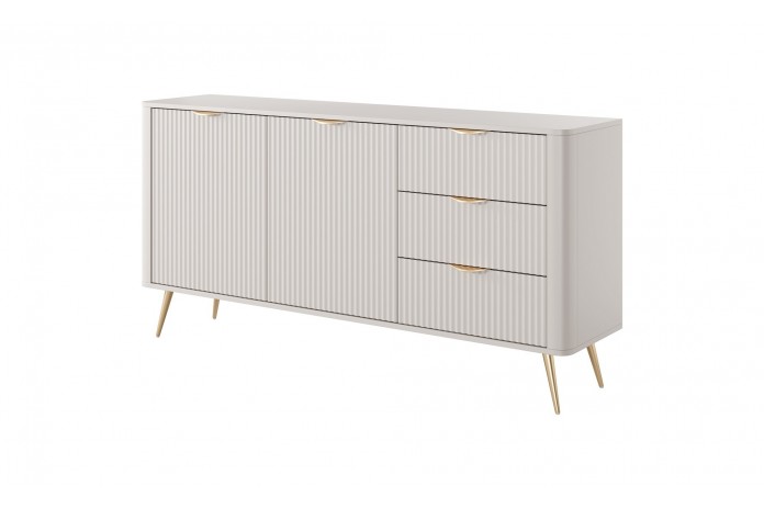Commode Design 2 portes 3 tiroirs 160 cm LANTY