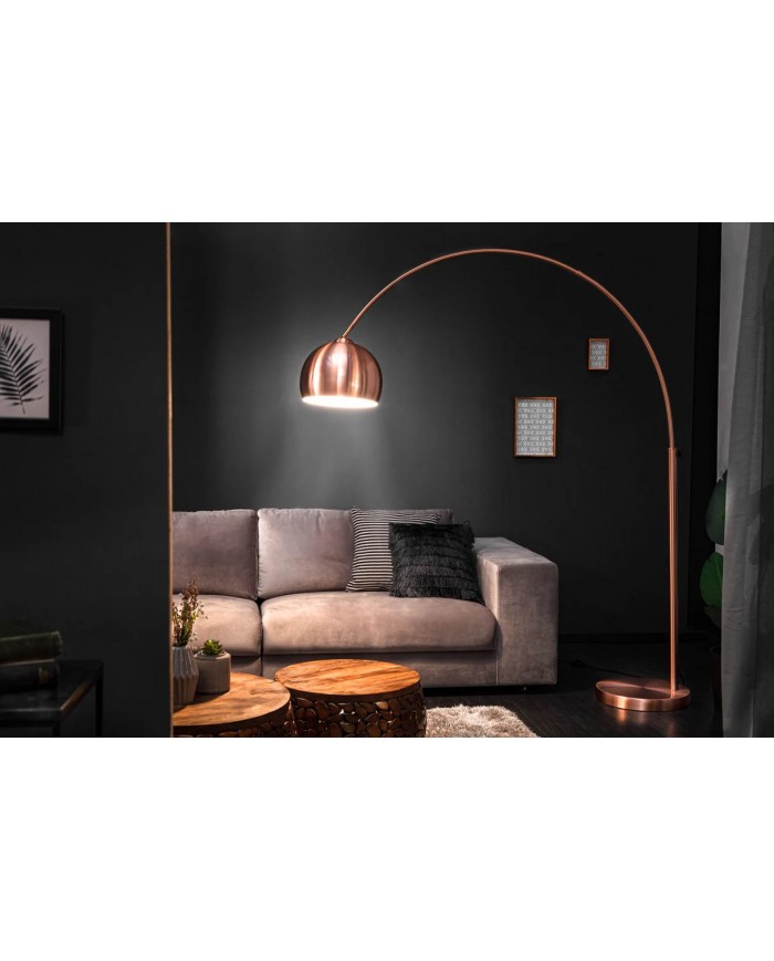Lampadaire ajustable 170-210 cm avec base en cuivre BIG BOW