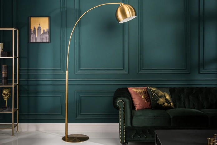 Lampadaire 205 cm avec base doré BIG BOW