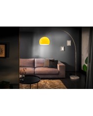 Lampadaire ajustable 175-205 cm orange avec base en marbre BIG BOW