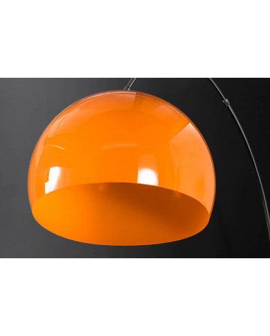 Lampadaire ajustable 175-205 cm orange avec base en marbre BIG BOW