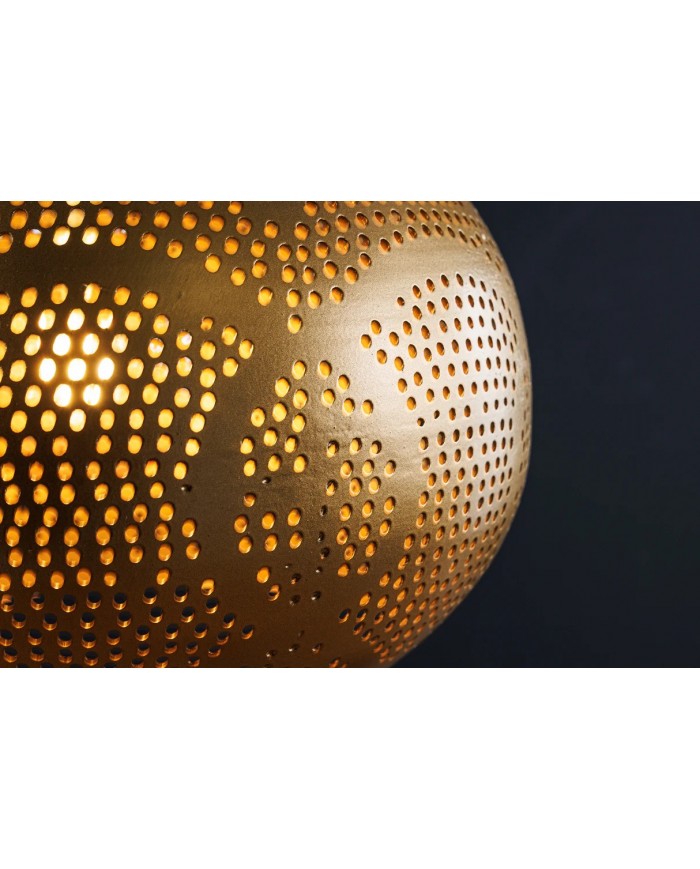 Lampe suspendue métal doré fait main Ø50 cm ORIENTAL LIVING