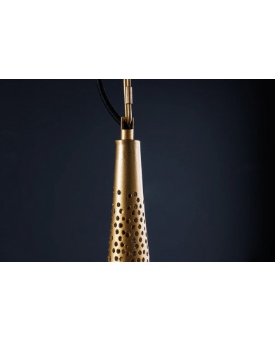 Lampe suspendue métal doré fait main Ø50 cm ORIENTAL LIVING