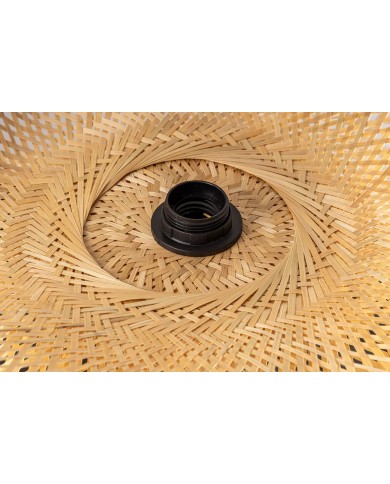 Lampe suspendue en bambou naturel fait main 80 cm ORGANIC LIVING