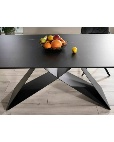 Table extensible à rallonge avec plateau en céramique Weston