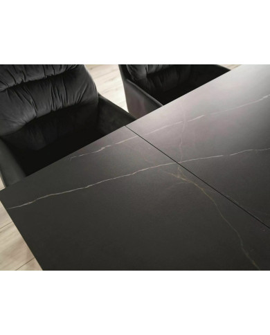 Table extensible à rallonge avec plateau en céramique Weston