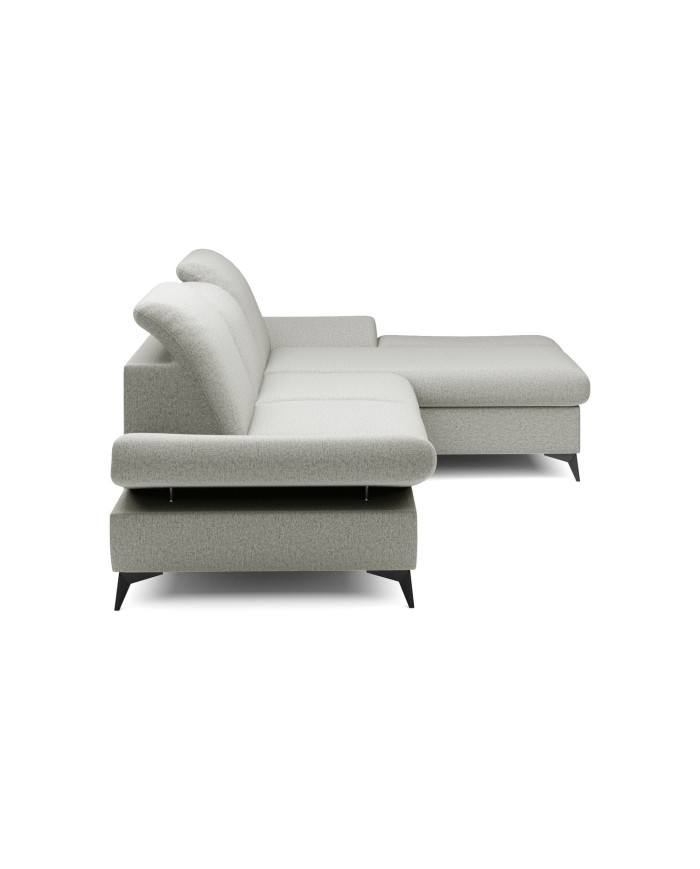 Canapé d'angle convertible coffre avec têtières réglables 283x172x96 cm Lexar