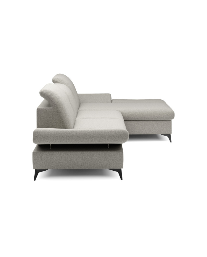 Canapé d'angle convertible coffre avec têtières réglables 283x172x96 cm Lexar