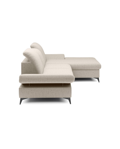 Canapé d'angle convertible coffre avec têtières réglables 283x172x96 cm Lexar