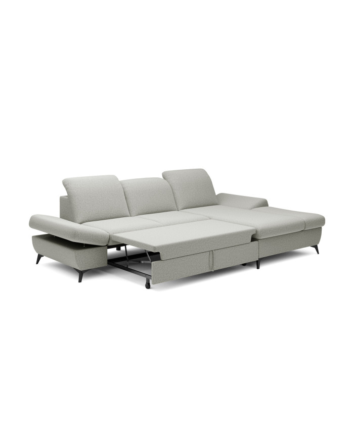Canapé d'angle convertible coffre avec têtières réglables 283x172x96 cm Lexar