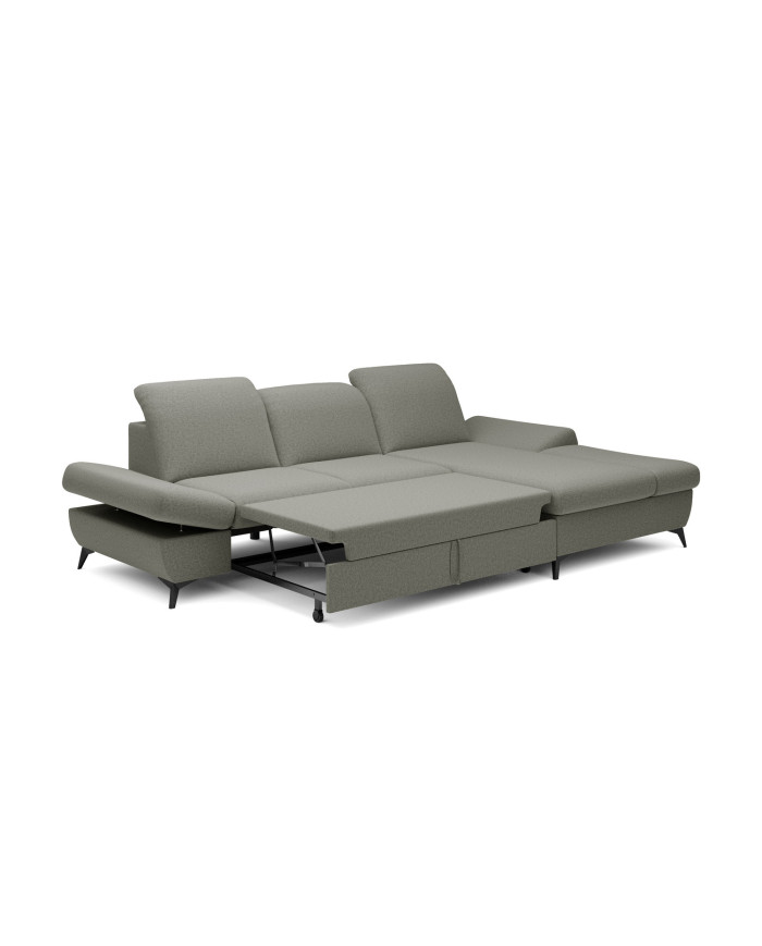 Canapé d'angle convertible coffre avec têtières réglables 283x172x96 cm Lexar