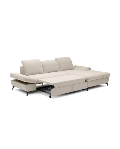 Canapé d'angle convertible coffre avec têtières réglables 283x172x96 cm Lexar