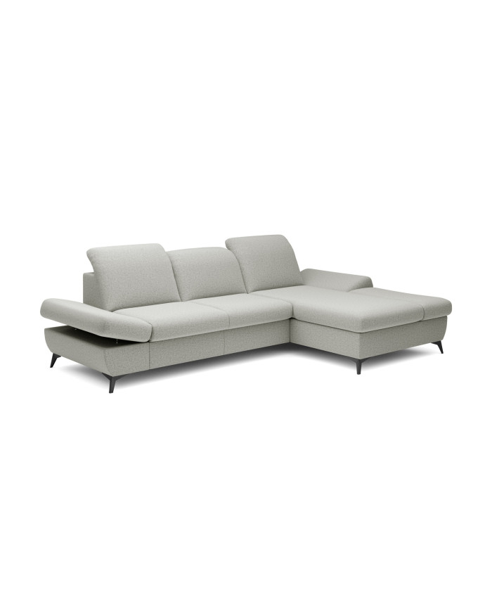 Canapé d'angle convertible coffre avec têtières réglables 283x172x96 cm Lexar
