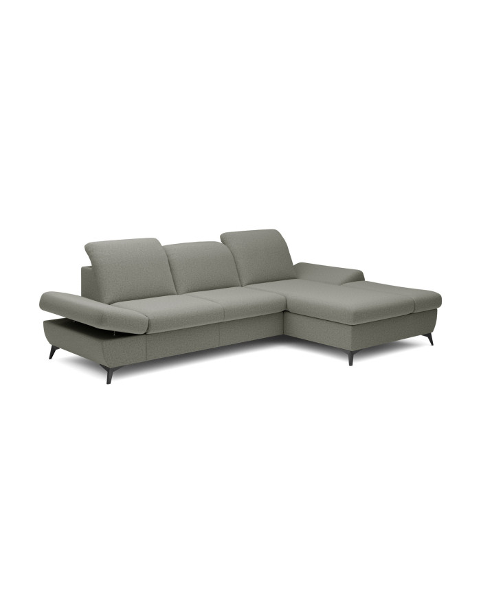 Canapé d'angle convertible coffre avec têtières réglables 283x172x96 cm Lexar