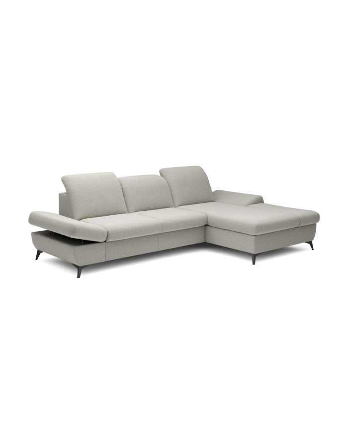 Canapé d'angle convertible coffre avec têtières réglables 283x172x96 cm Lexar