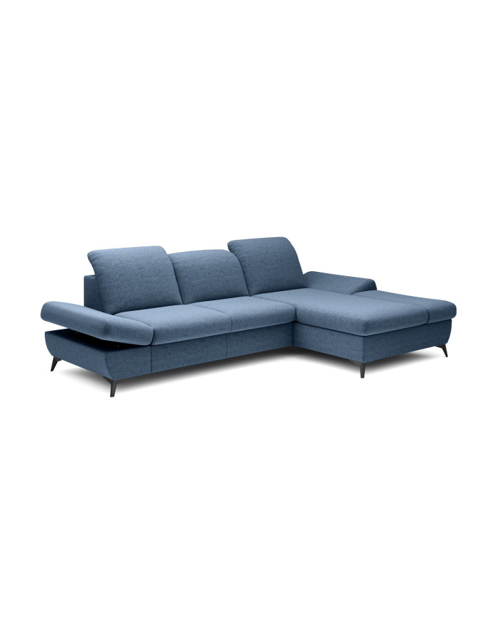 Canapé d'angle convertible coffre avec têtières réglables 283x172x96 cm Lexar