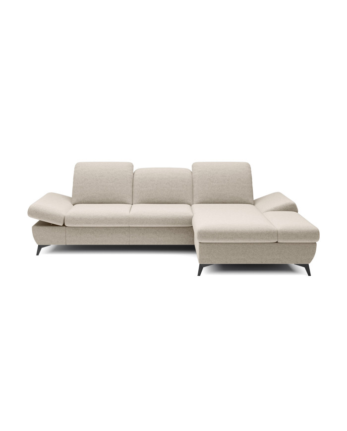 Canapé d'angle convertible coffre avec têtières réglables 283x172x96 cm Lexar