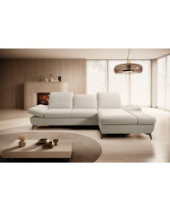 Canapé d'angle convertible coffre avec têtières réglables 283x172x96 cm Lexar