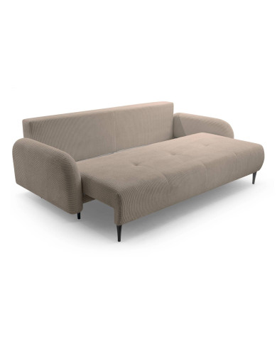 Canapé convertible avec coffre 230 cm Nuage - Design cocooning vintage & pratique