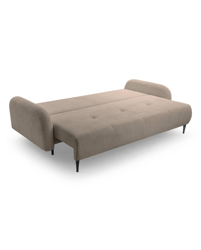 Canapé convertible avec coffre 230 cm Nuage - Design cocooning vintage & pratique