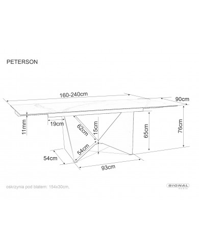 Table céramique Design Peterson