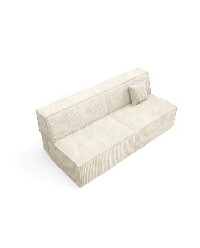 Canapé droit convertible couchage de 140x200 cm coffre 202 cm Soria