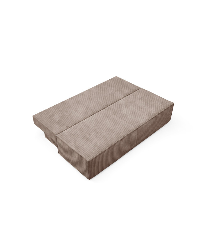 Canapé droit convertible couchage de 140x200 cm coffre 202 cm Soria