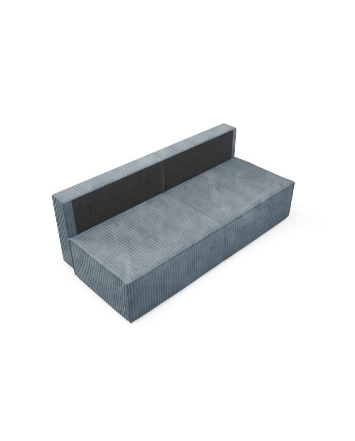 Canapé droit convertible couchage de 140x200 cm coffre 202 cm Soria