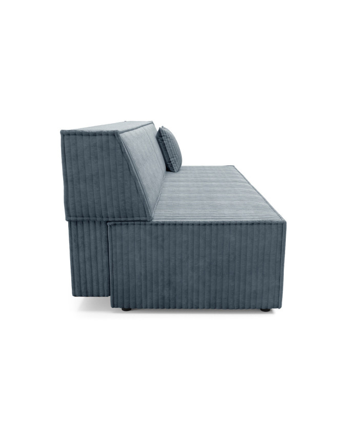 Canapé droit convertible couchage de 140x200 cm coffre 202 cm Soria