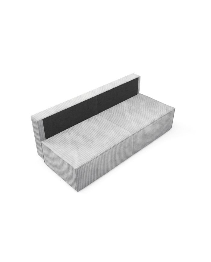 Canapé droit convertible couchage de 140x200 cm coffre 202 cm Soria