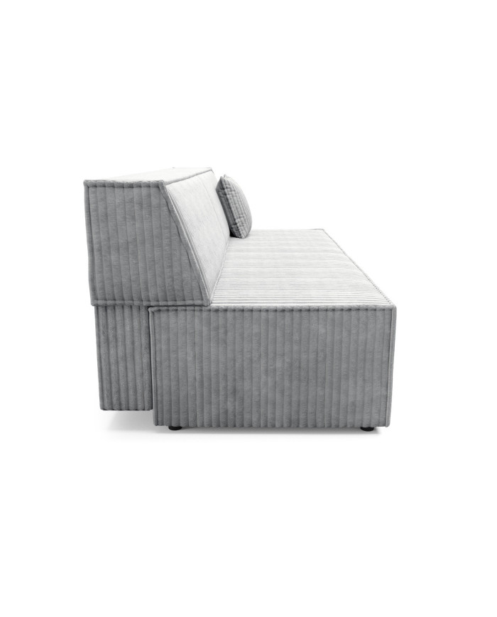 Canapé droit convertible couchage de 140x200 cm coffre 202 cm Soria